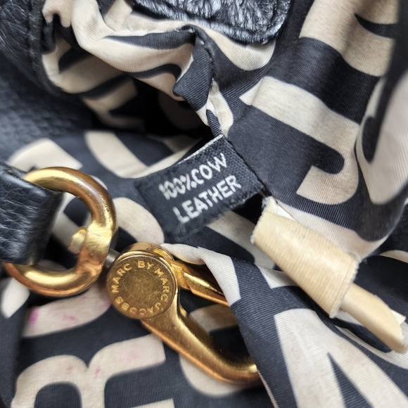 Marc By Marc Jacobs Classic Q Fran Hobo Black Leather Bag - Picture 15 of 16